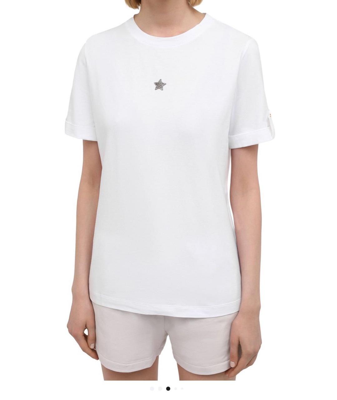 LORENA ANTONIAZZI Белая хлопковая футболка, фото 2