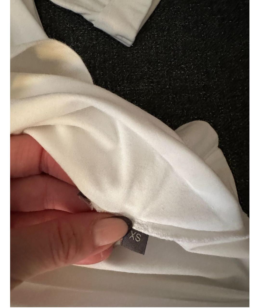 LORENA ANTONIAZZI Белая хлопковая футболка, фото 7