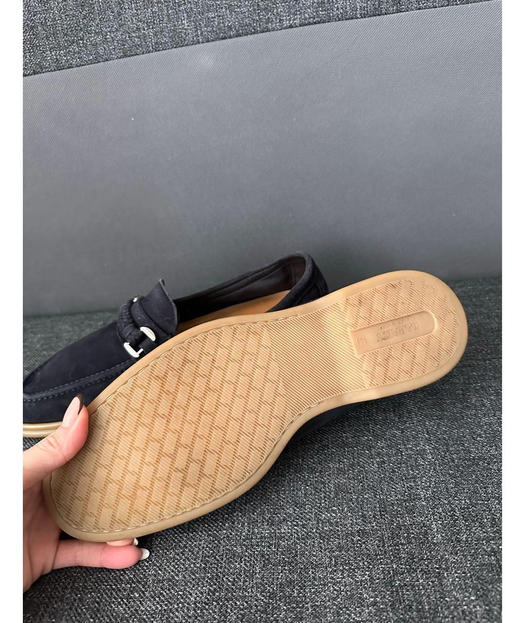 BARRETT Антрацитовые замшевые лоферы, фото 4