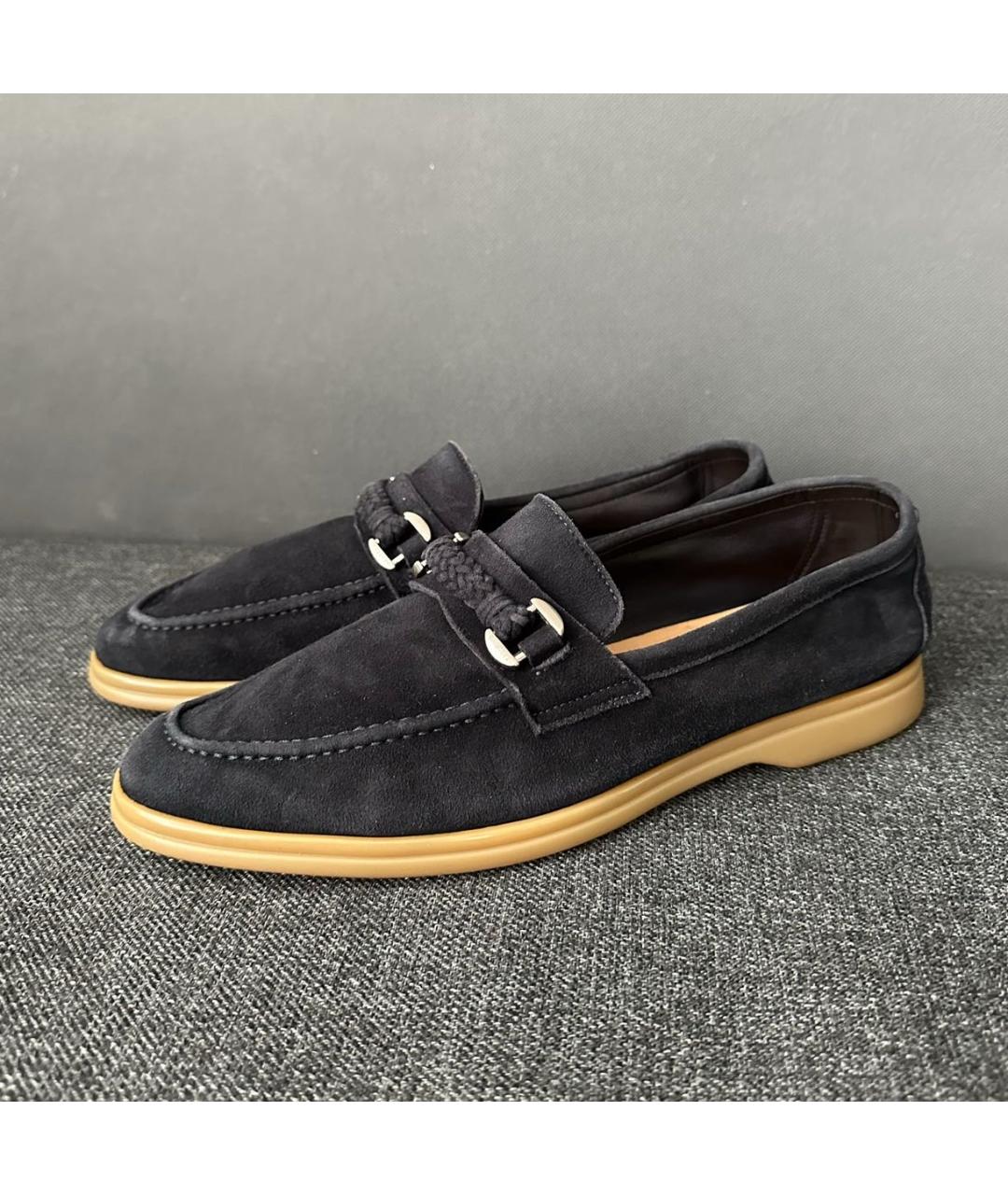 BARRETT Антрацитовые замшевые лоферы, фото 7