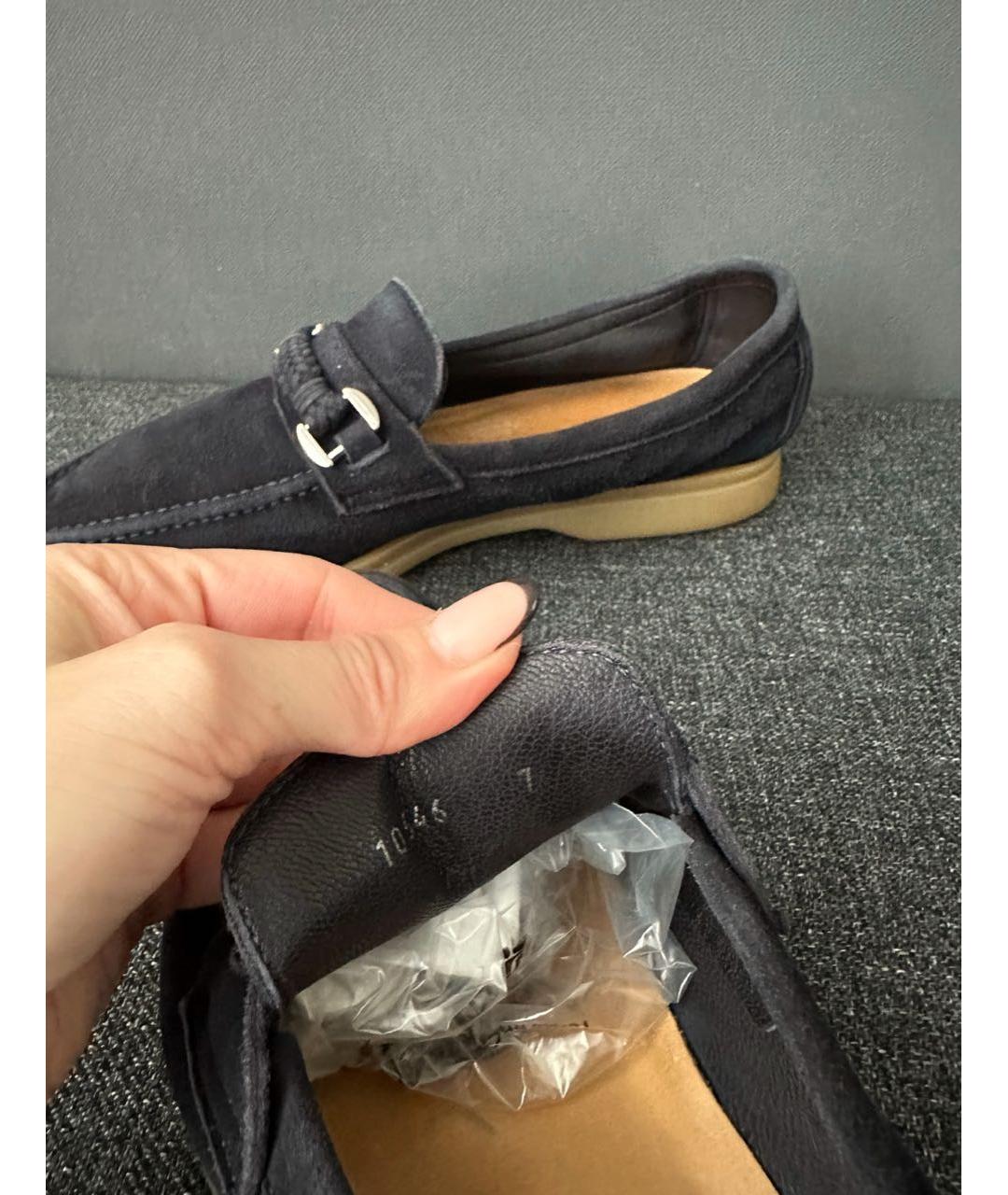 BARRETT Антрацитовые замшевые лоферы, фото 6