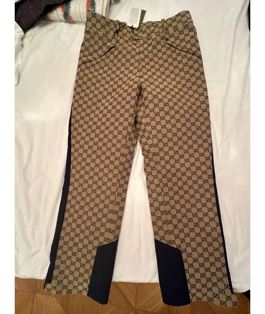 GUCCI Бежевые повседневные брюки, фото 9