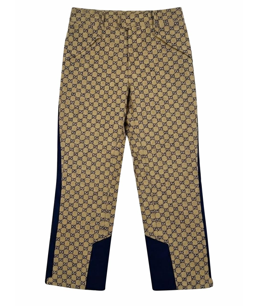 GUCCI Бежевые повседневные брюки, фото 1