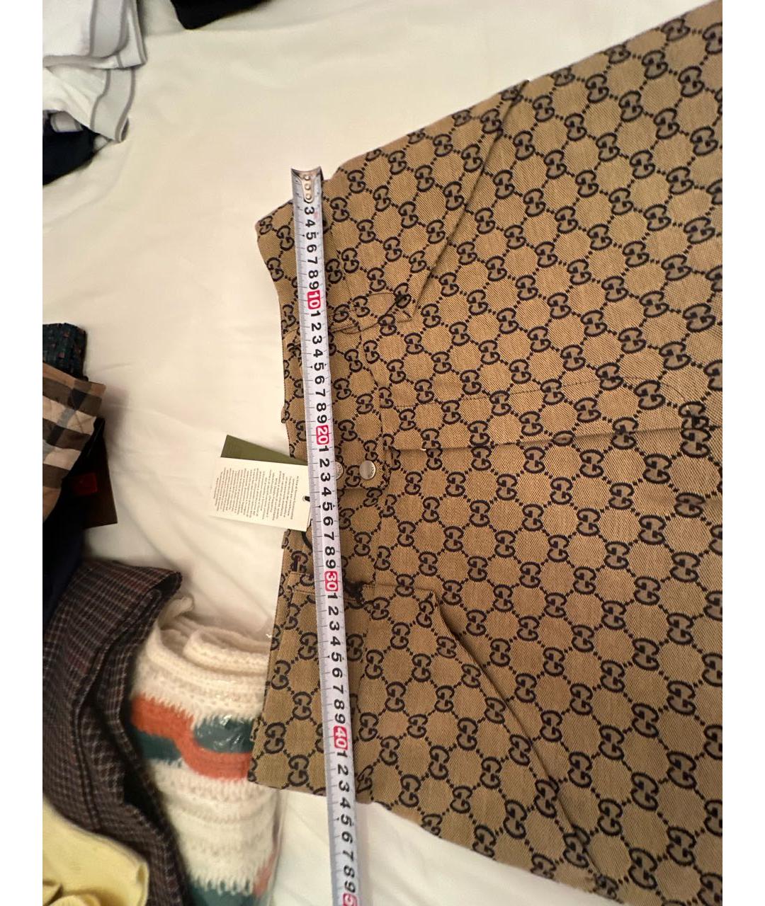 GUCCI Бежевые повседневные брюки, фото 6