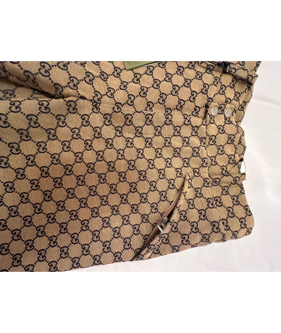 GUCCI Бежевые повседневные брюки, фото 4