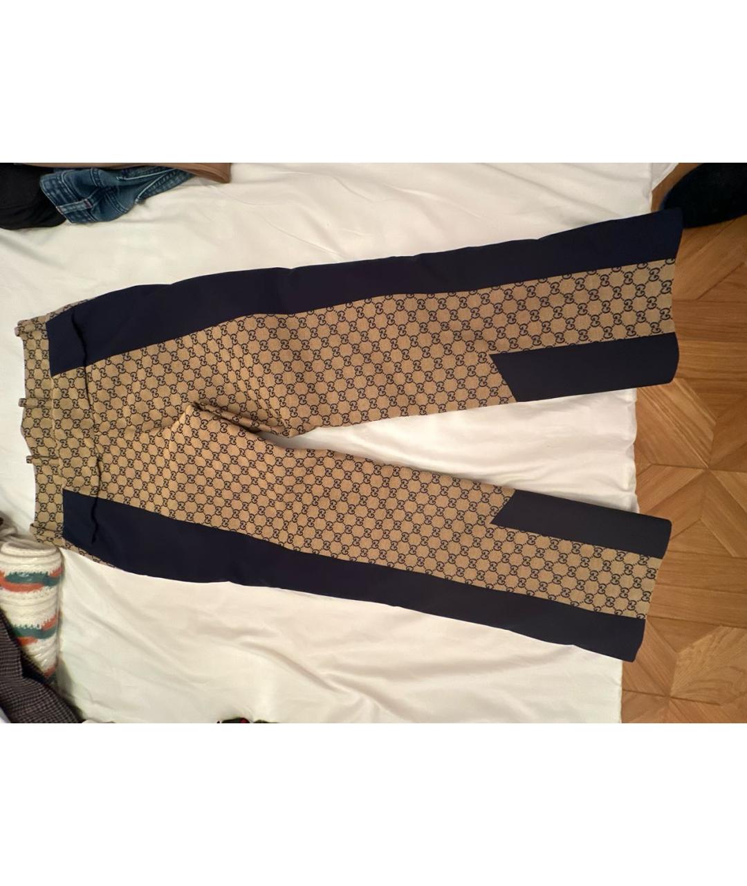 GUCCI Бежевые повседневные брюки, фото 2