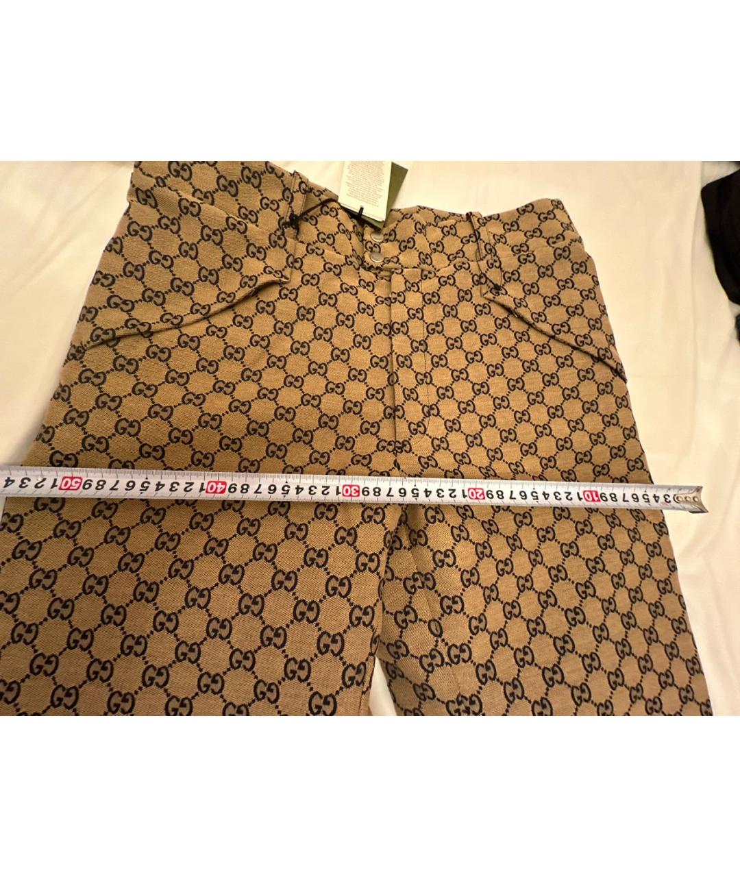 GUCCI Бежевые повседневные брюки, фото 5