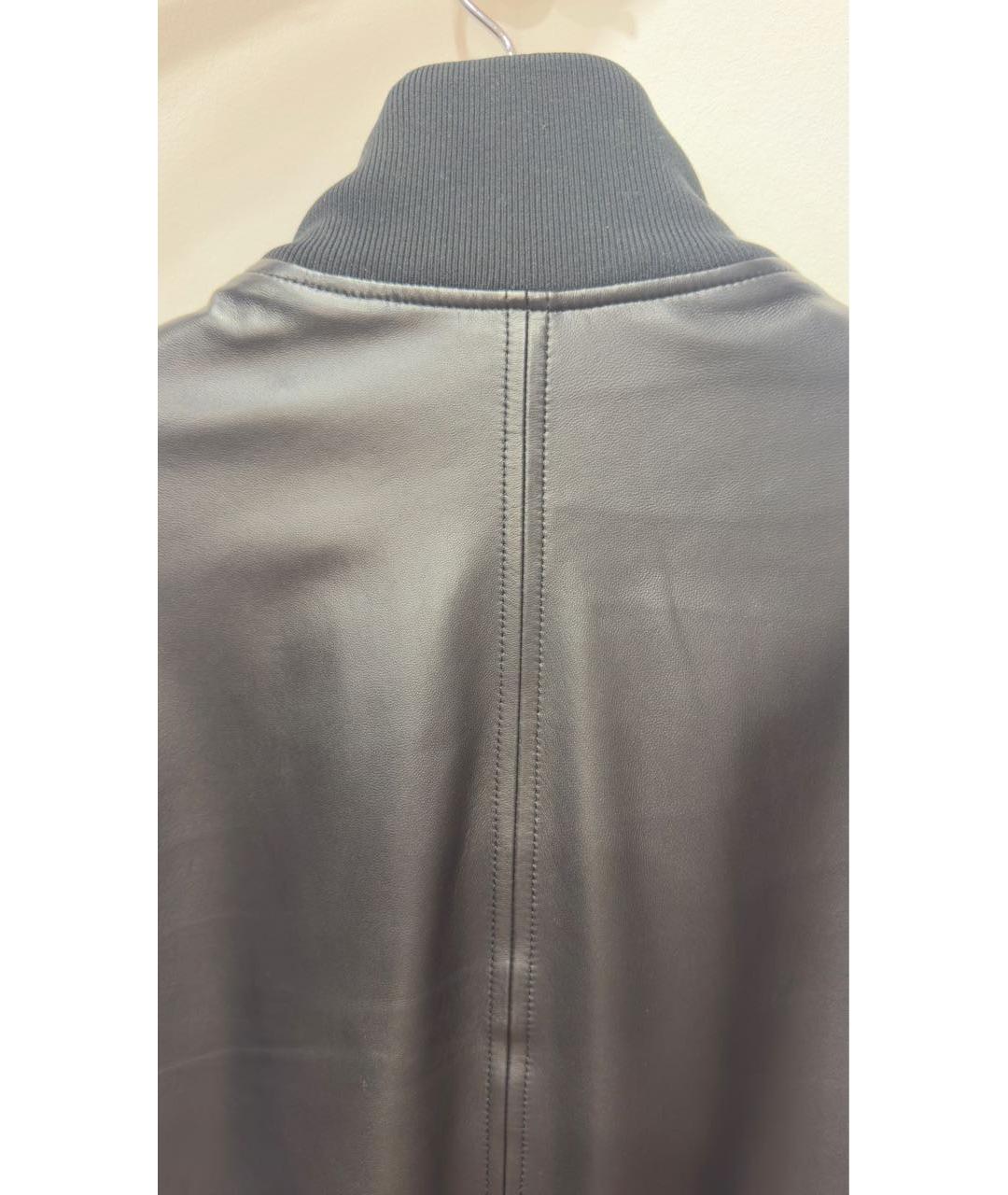 ZEGNA Черная кожаная куртка, фото 3