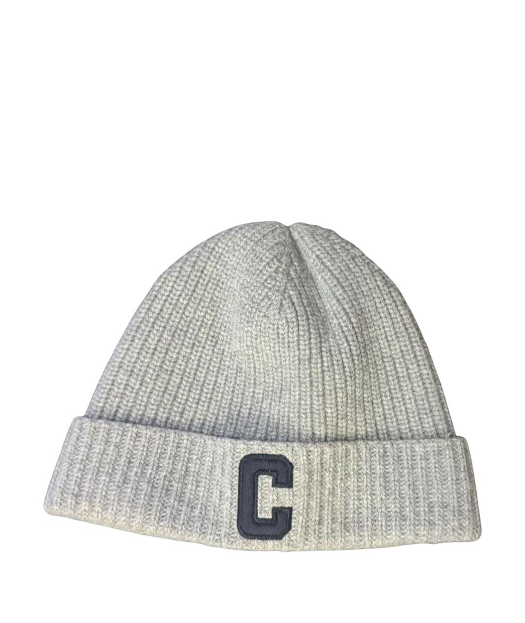 CELINE Серая шерстяная шапка, фото 1