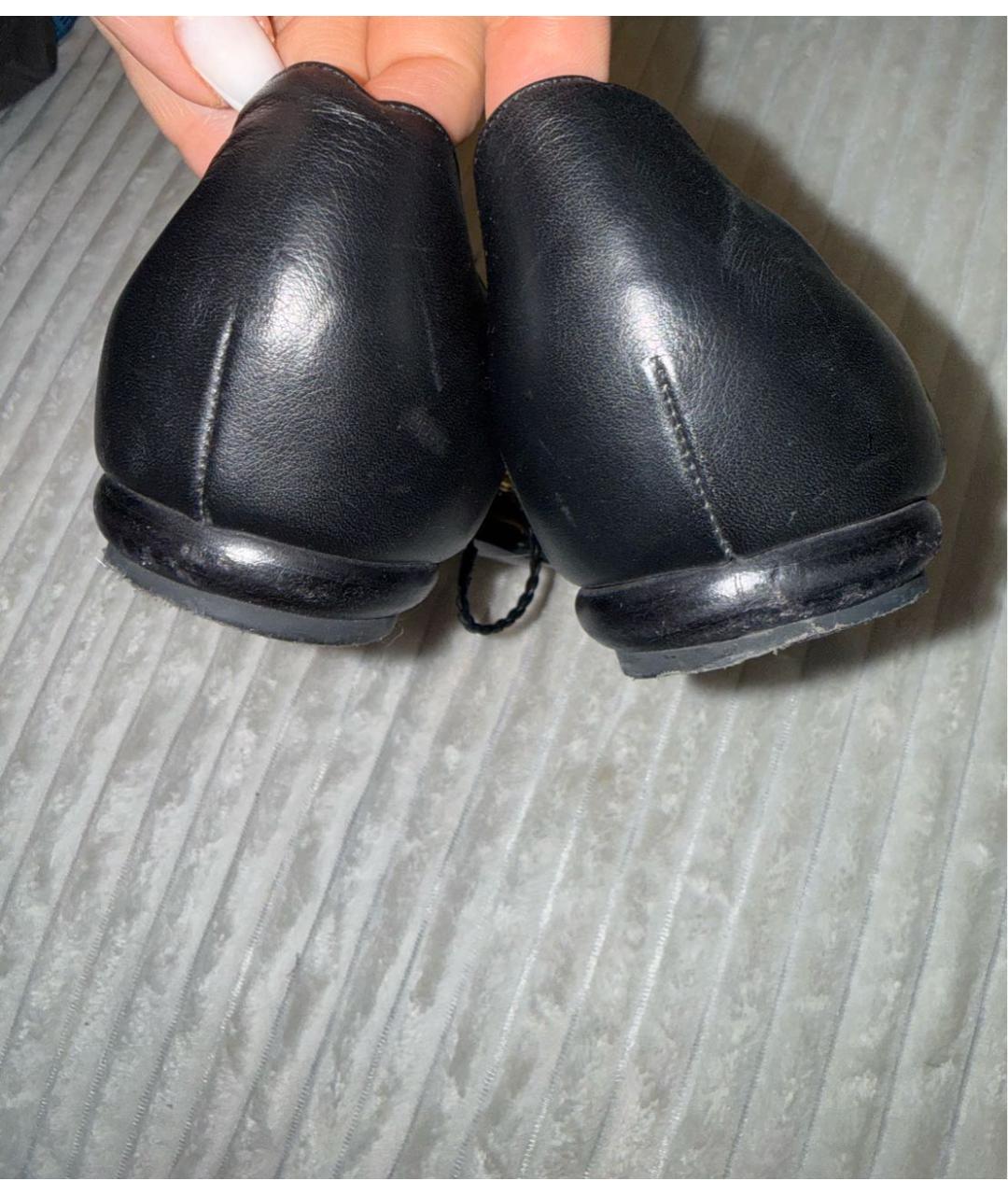 CHANEL Черные кожаные сандалии, фото 5