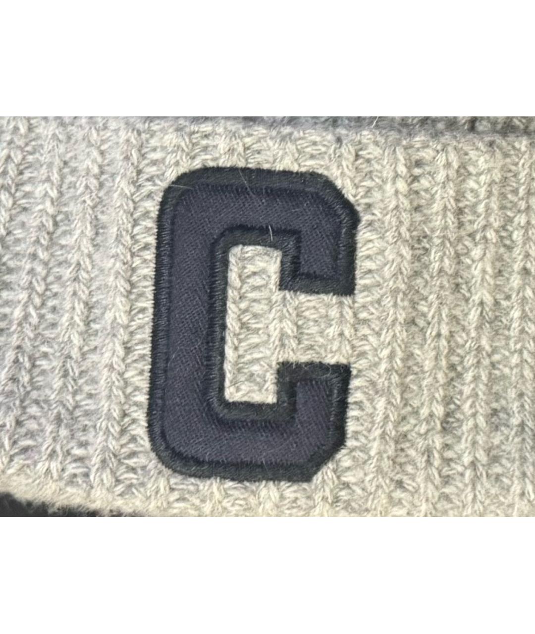 CELINE Серая шерстяная шапка, фото 3