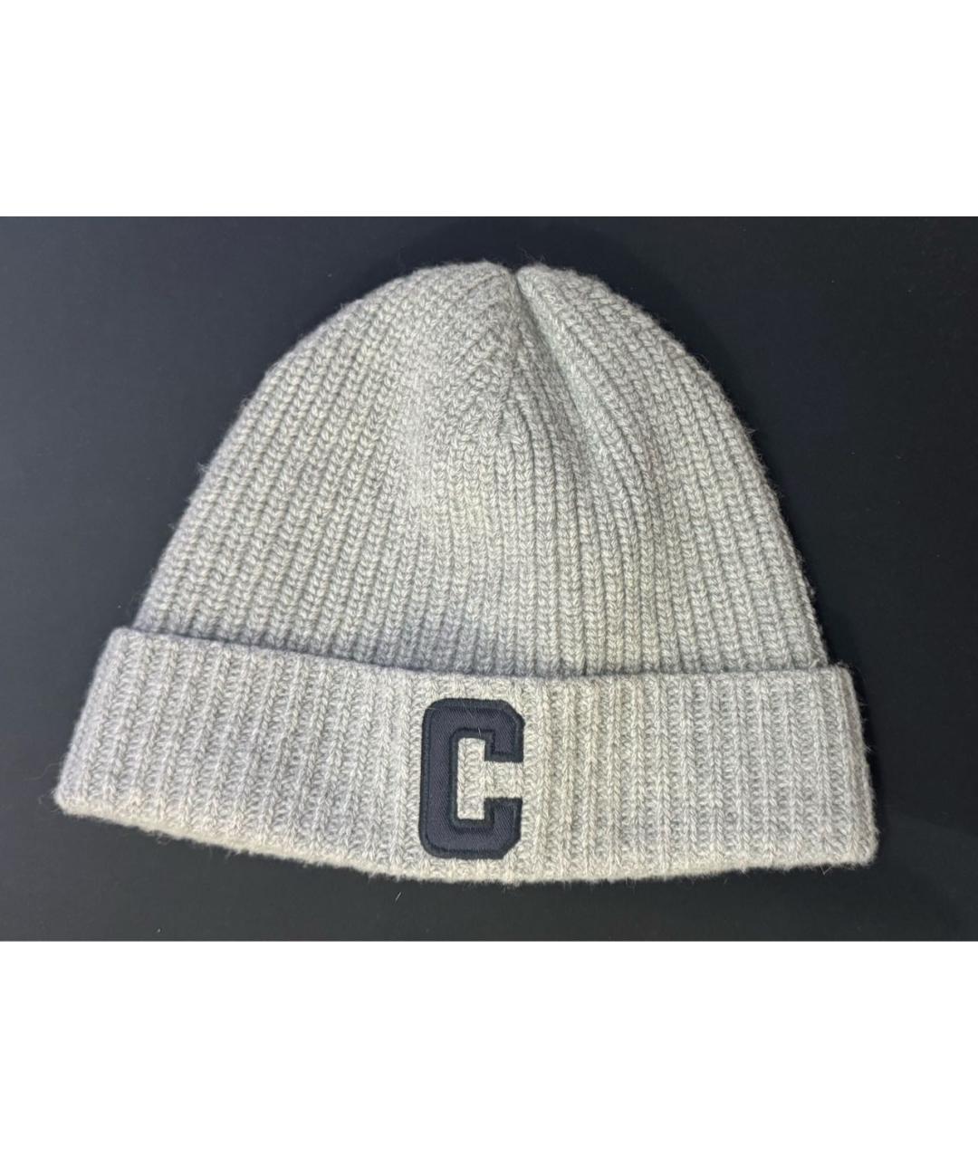 CELINE Серая шерстяная шапка, фото 5