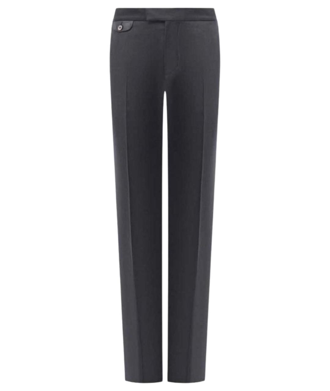 ZILLI Серые шерстяные повседневные брюки, фото 1