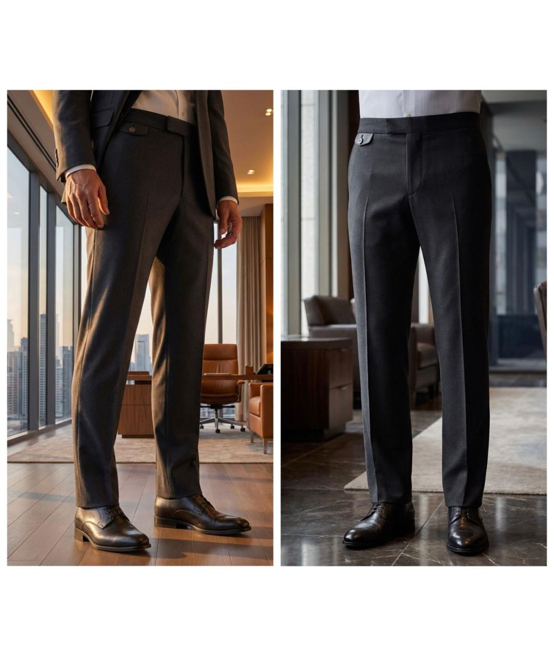 ZILLI Серые шерстяные повседневные брюки, фото 3