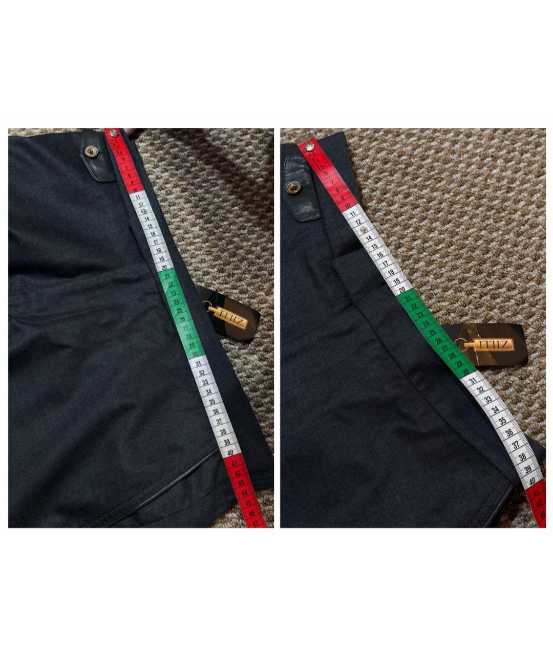 ZILLI Серые шерстяные повседневные брюки, фото 7