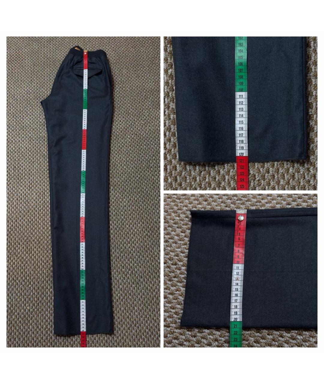 ZILLI Серые шерстяные повседневные брюки, фото 6