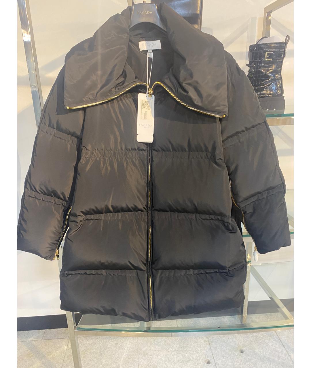 ESCADA Черный вискозный пуховик, фото 4