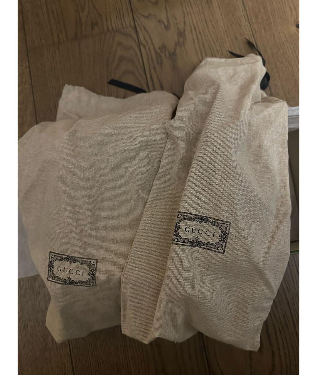 GUCCI Черные кожаные балетки, фото 5