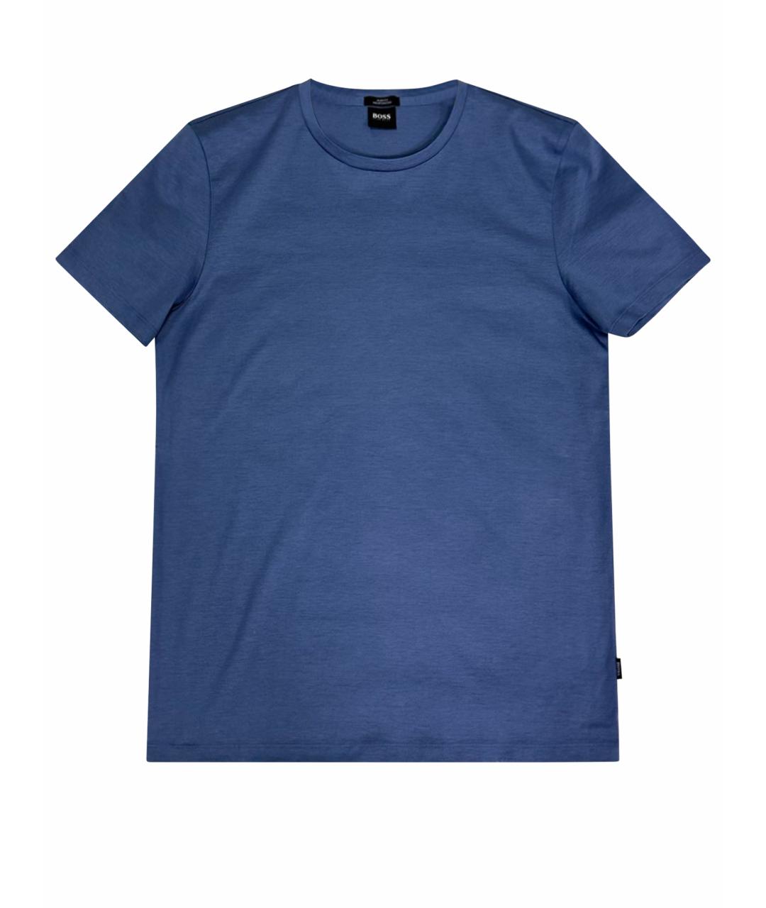 HUGO BOSS Синяя хлопковая футболка, фото 1