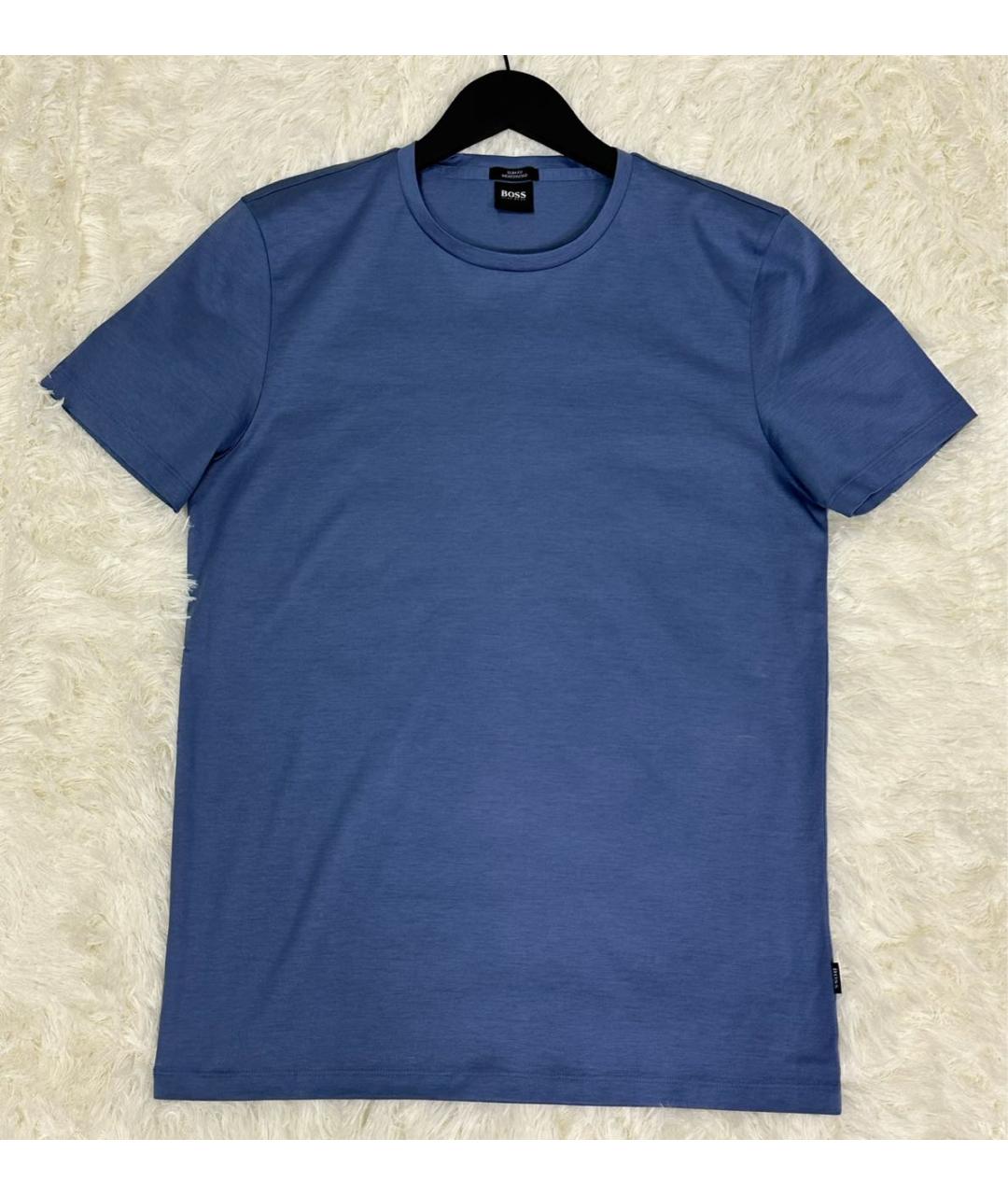 HUGO BOSS Синяя хлопковая футболка, фото 5