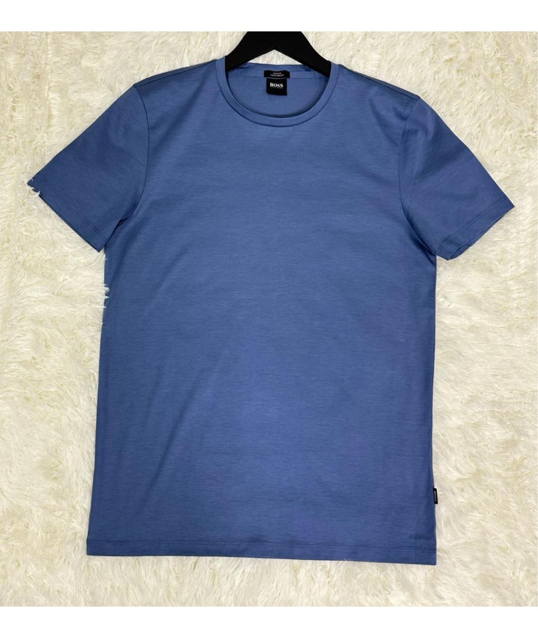 HUGO BOSS Синяя хлопковая футболка, фото 2