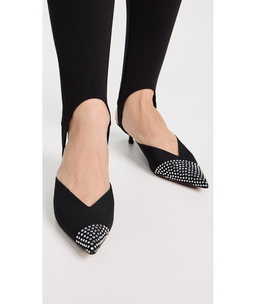 NEOUS Черные текстильные мюли, фото 4