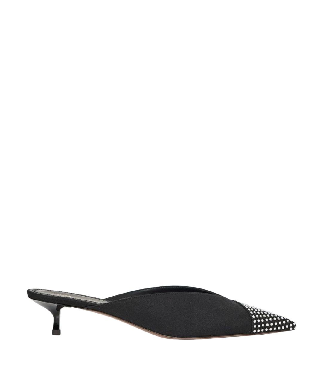 NEOUS Черные текстильные мюли, фото 1