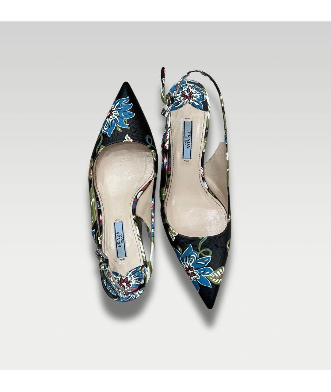 PRADA Мульти кожаные туфли, фото 4