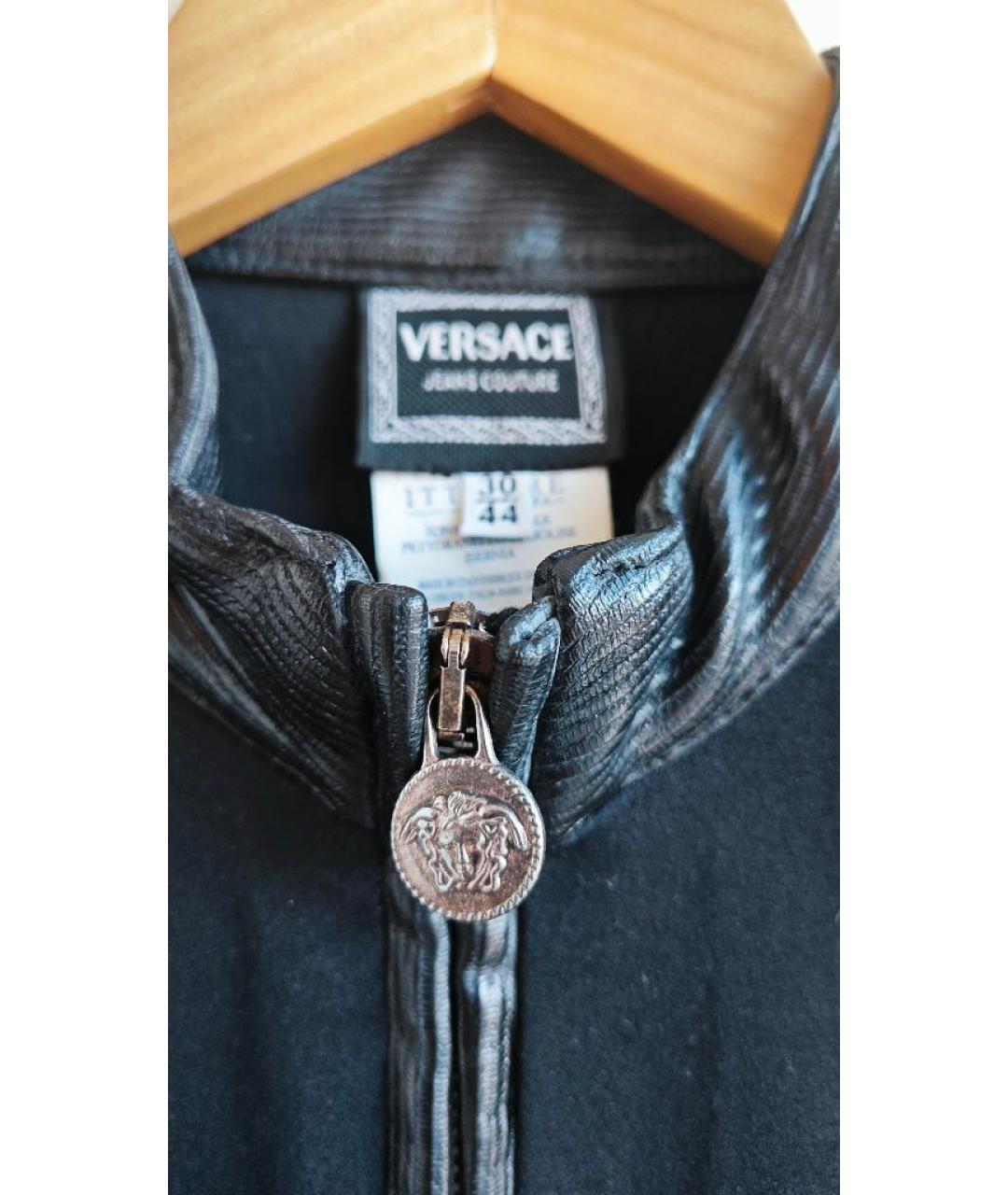 VERSACE JEANS COUTURE Черное хлопковое платье, фото 6