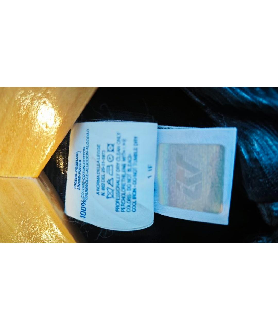 VERSACE JEANS COUTURE Черное хлопковое платье, фото 8