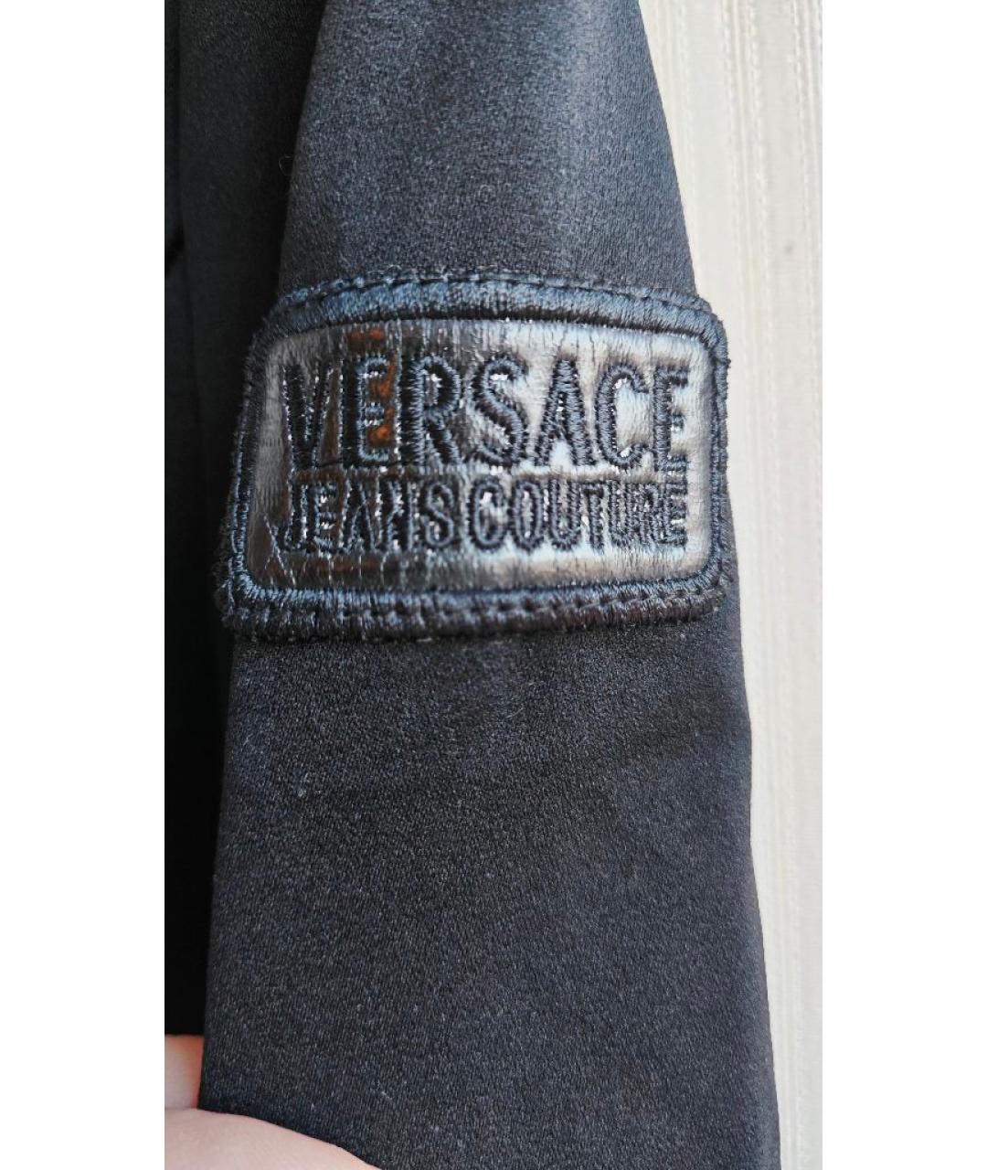 VERSACE JEANS COUTURE Черное хлопковое платье, фото 4