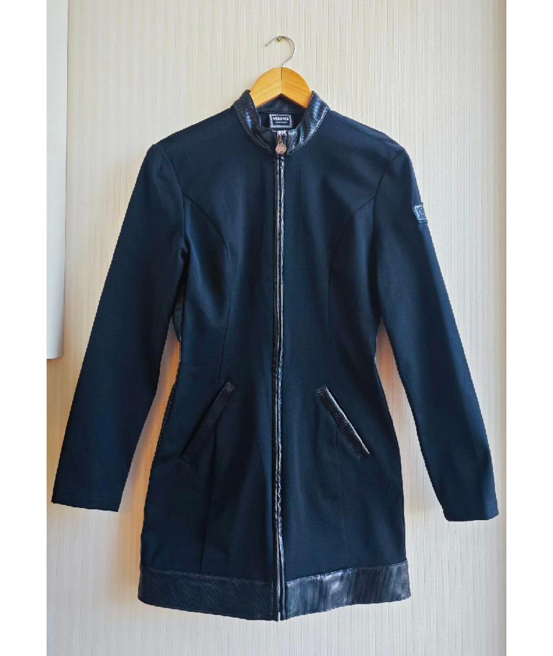 VERSACE JEANS COUTURE Черное хлопковое платье, фото 10