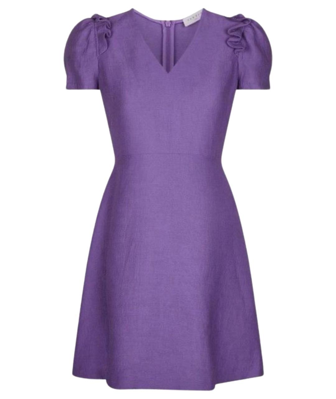 SANDRO Фиолетовое вискозное повседневное платье, фото 1