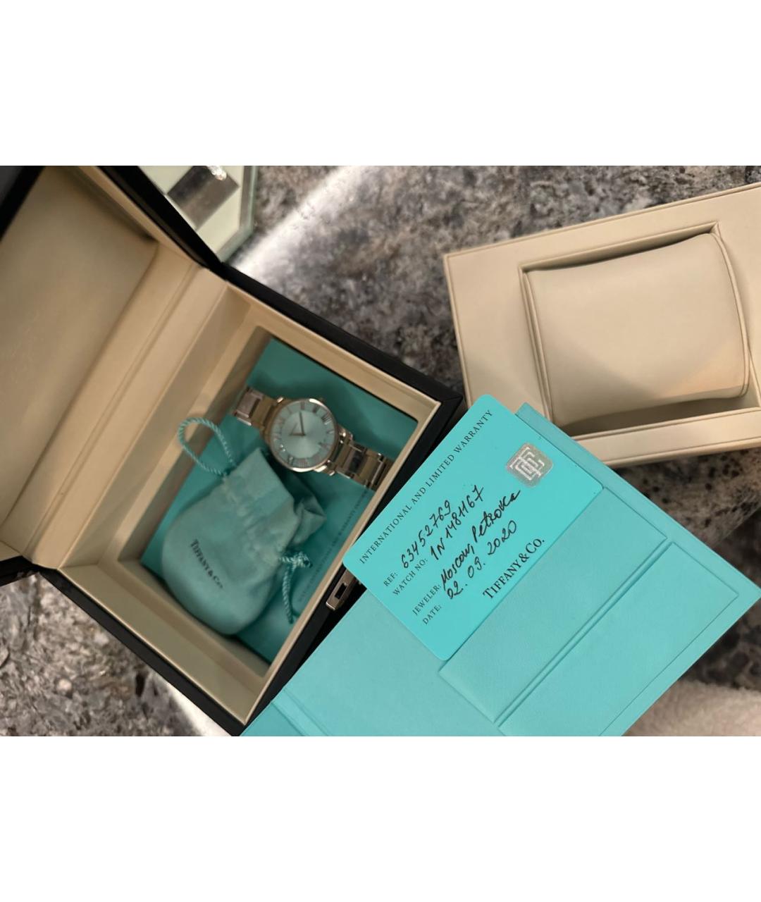 TIFFANY&CO Серебряные металлические часы, фото 3