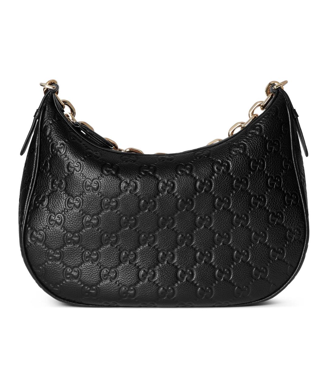 GUCCI Черная кожаная сумка через плечо, фото 4