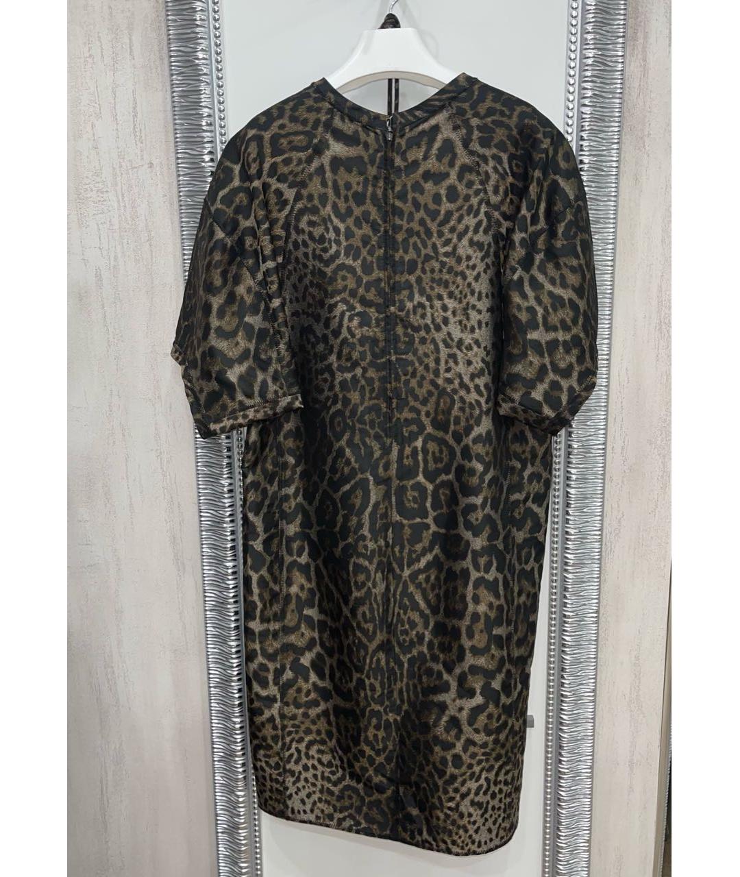 LANVIN Коричневое ацетатное коктейльное платье, фото 2