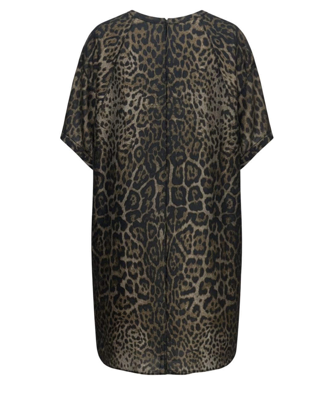 LANVIN Коричневое ацетатное коктейльное платье, фото 1