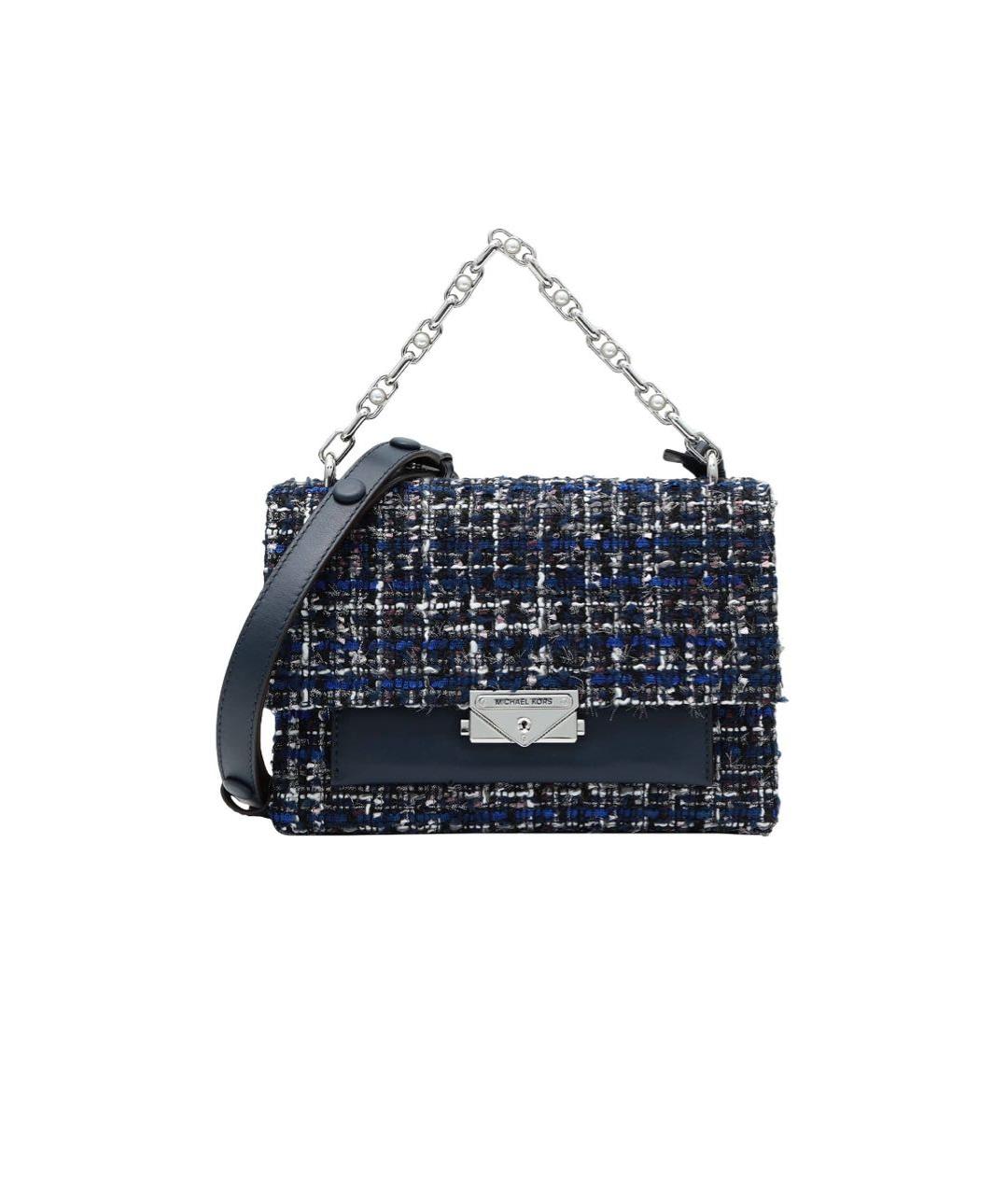 MICHAEL MICHAEL KORS Темно-синяя кожаная сумка через плечо, фото 9