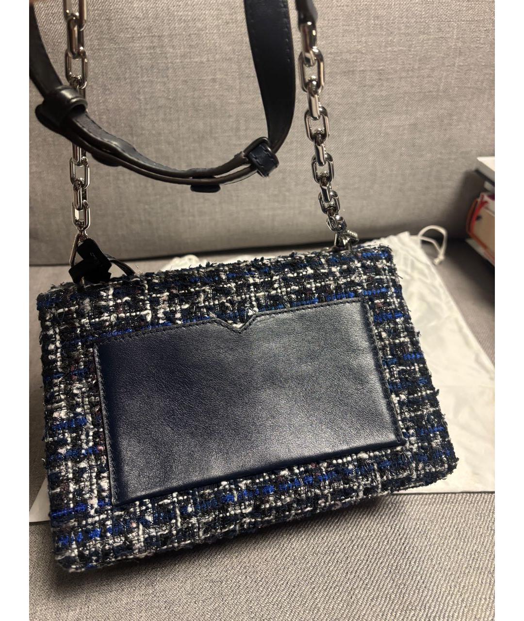 MICHAEL MICHAEL KORS Темно-синяя кожаная сумка через плечо, фото 3