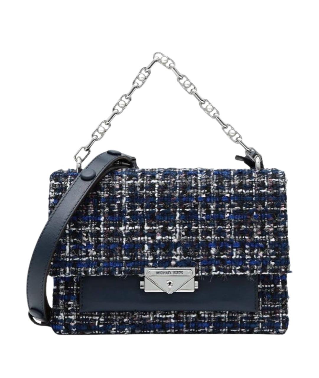 MICHAEL MICHAEL KORS Темно-синяя кожаная сумка через плечо, фото 1