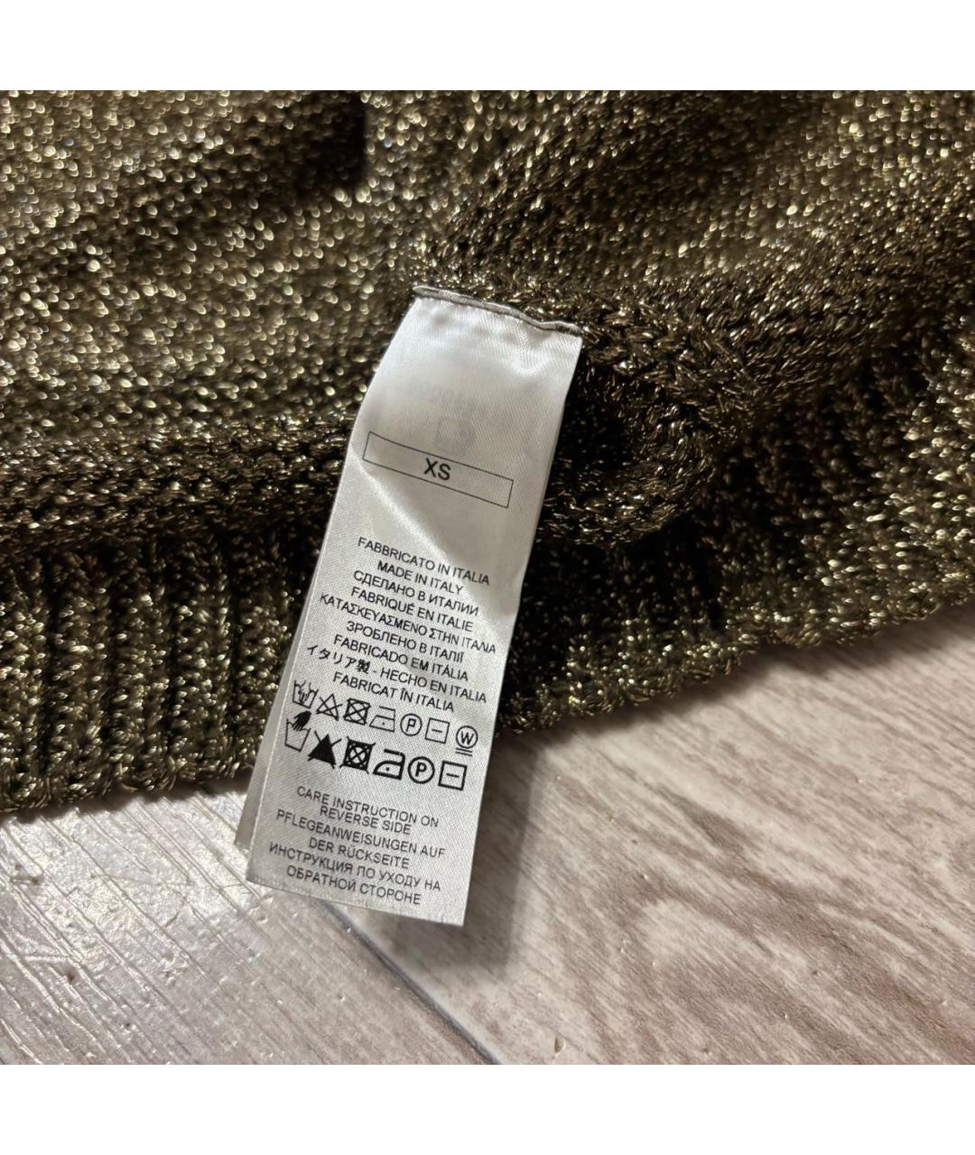 FALCONERI Золотой вискозный кардиган, фото 5