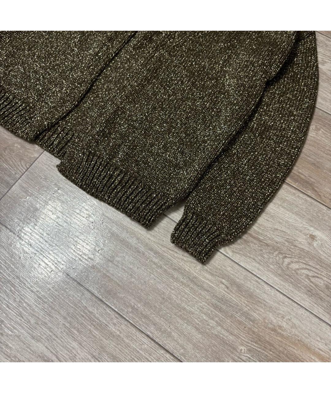 FALCONERI Золотой вискозный кардиган, фото 3