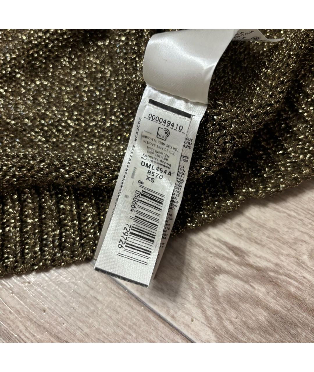 FALCONERI Золотой вискозный кардиган, фото 6