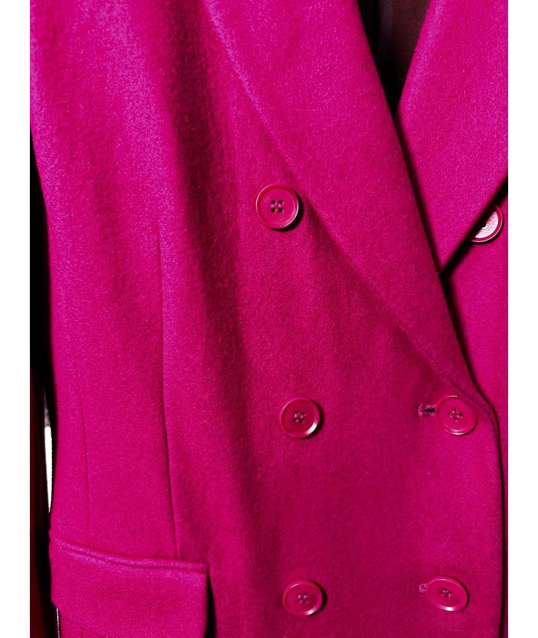 BCBG MAXAZRIA Фуксия шерстяное пальто, фото 4