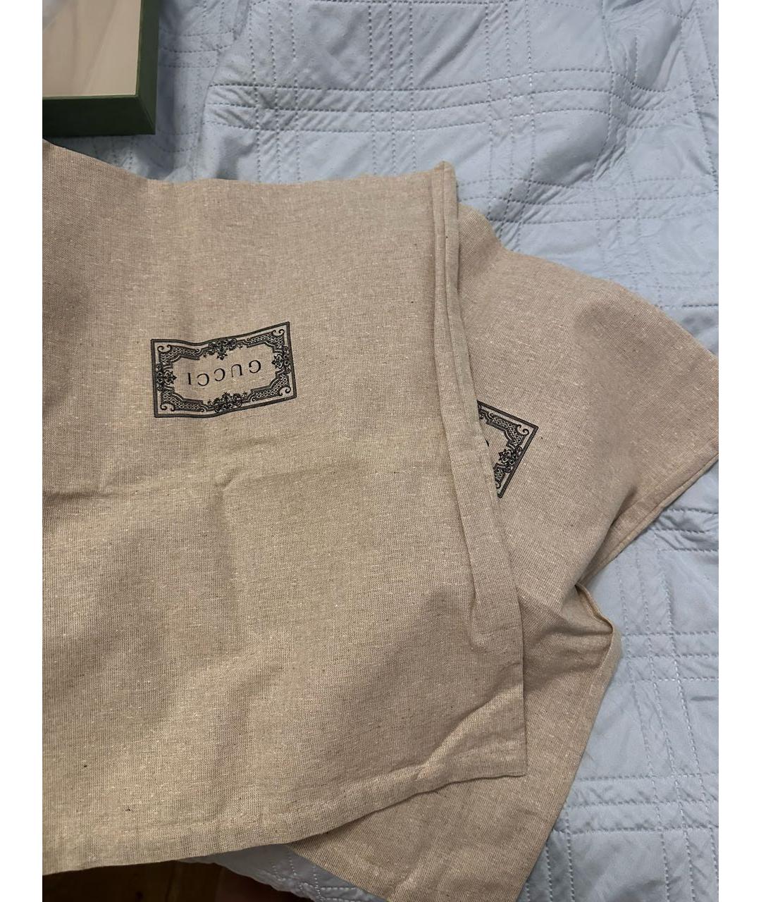 GUCCI Бежевые кожаные ботильоны, фото 7