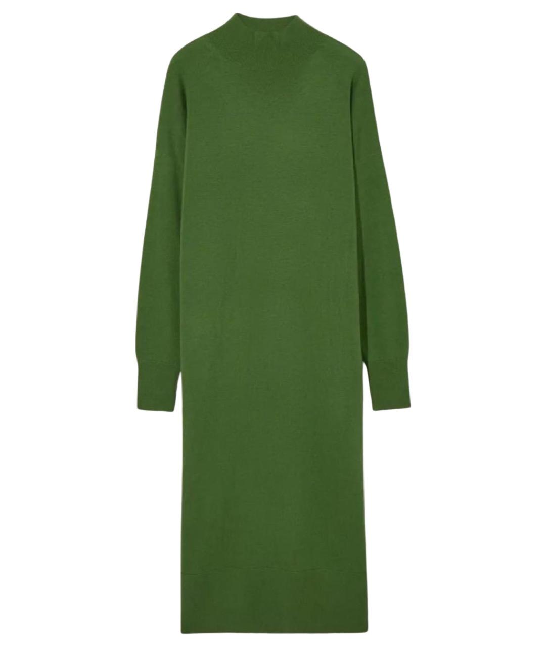 COS Зеленые шерстяное повседневное платье, фото 1