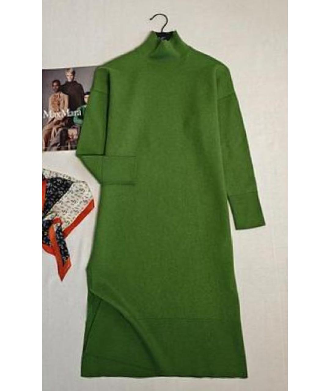 COS Зеленые шерстяное повседневное платье, фото 5