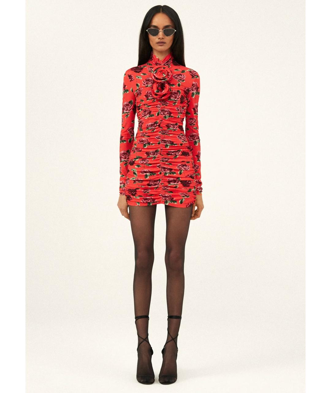 MAGDA BUTRYM Красное коктейльное платье, фото 4