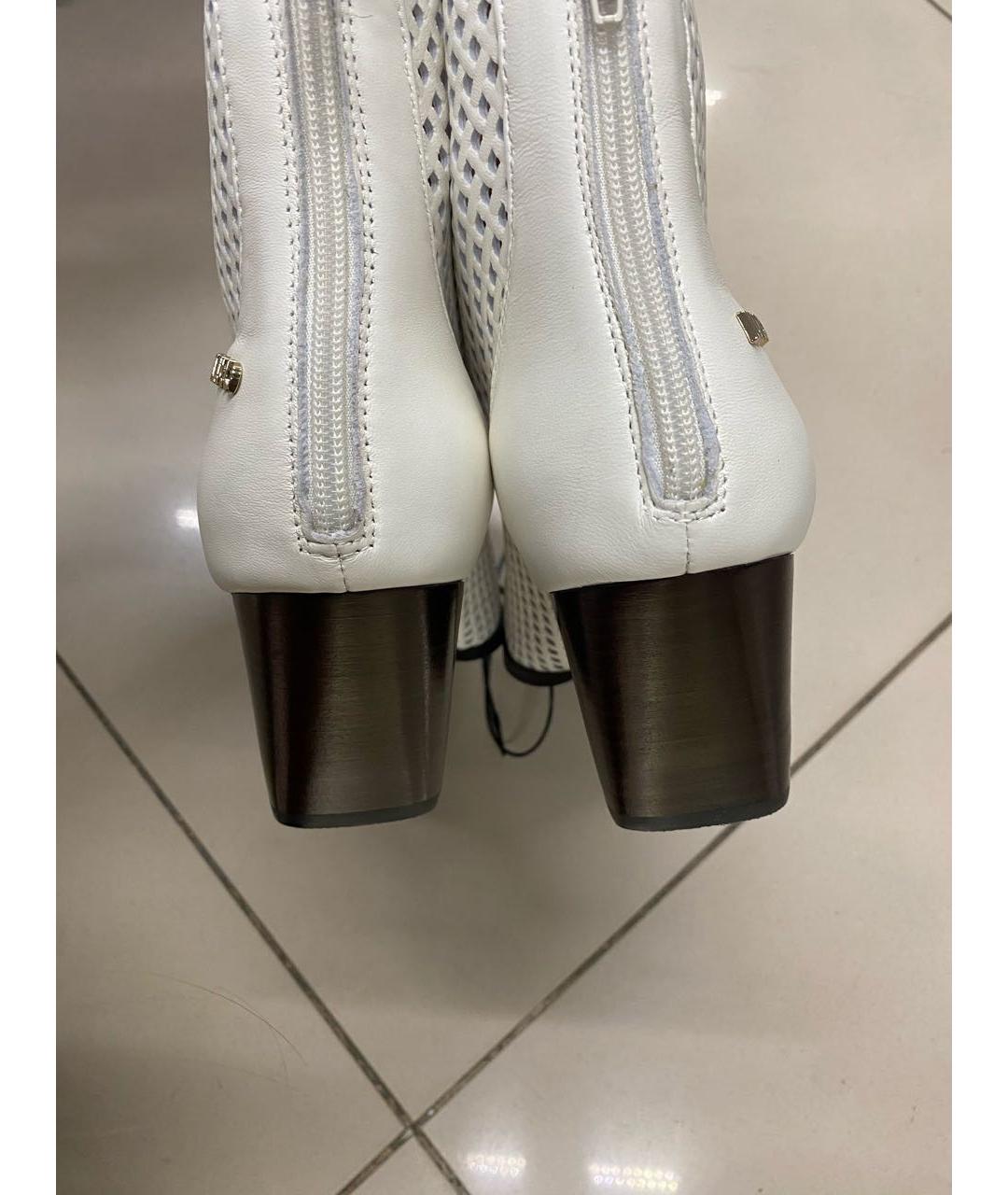 LIU JO Белые кожаные ботильоны, фото 3