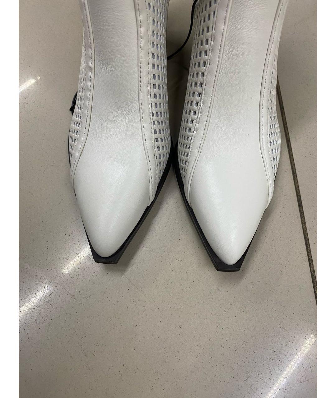 LIU JO Белые кожаные ботильоны, фото 2
